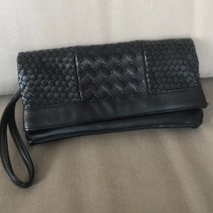 NEW Woven Faux Leather Clutch -Classy & Functional